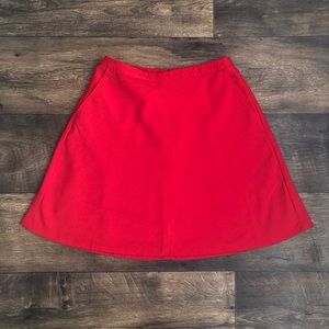 Loft Red Skirt Size 2P